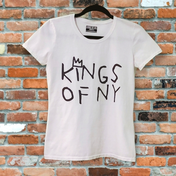 Basquiat Style 'Kings of NY' T-Shirt - Picture 1 of 4